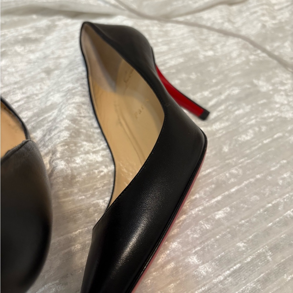 Christian Louboutin Black Heels with Red Soles - Picture 7 of 10
